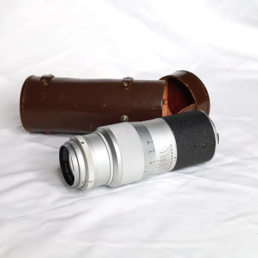 Leica Hektor Camera Lens with Leather Case